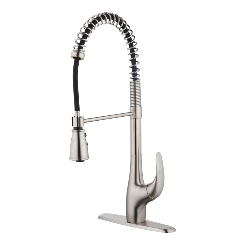 Sapphire One Handle Stainless Steel Pulldown Kitchen Faucet GGMyHome