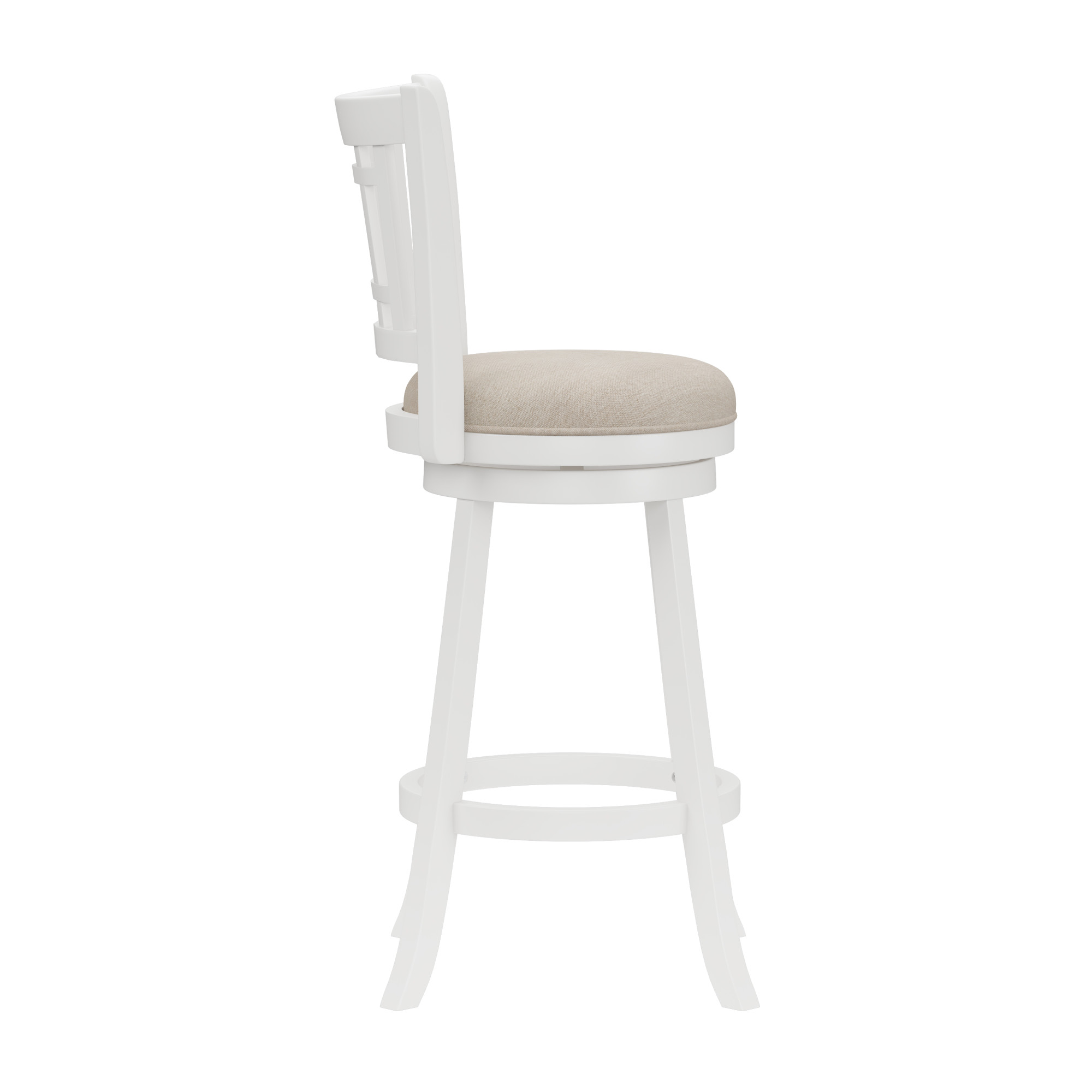 White Swivel Bar Stool – Fairfox – GGMyHome