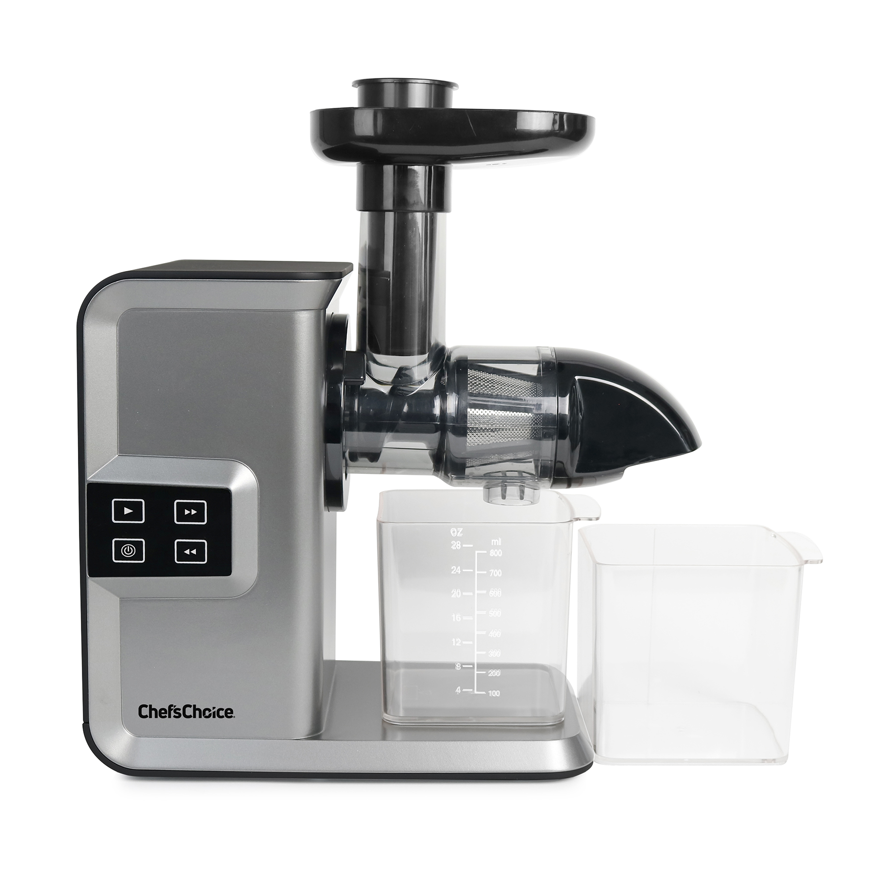 Chef’sChoice Digital Horizontal Masticating Juicer, Anti-Clog . Silver ...