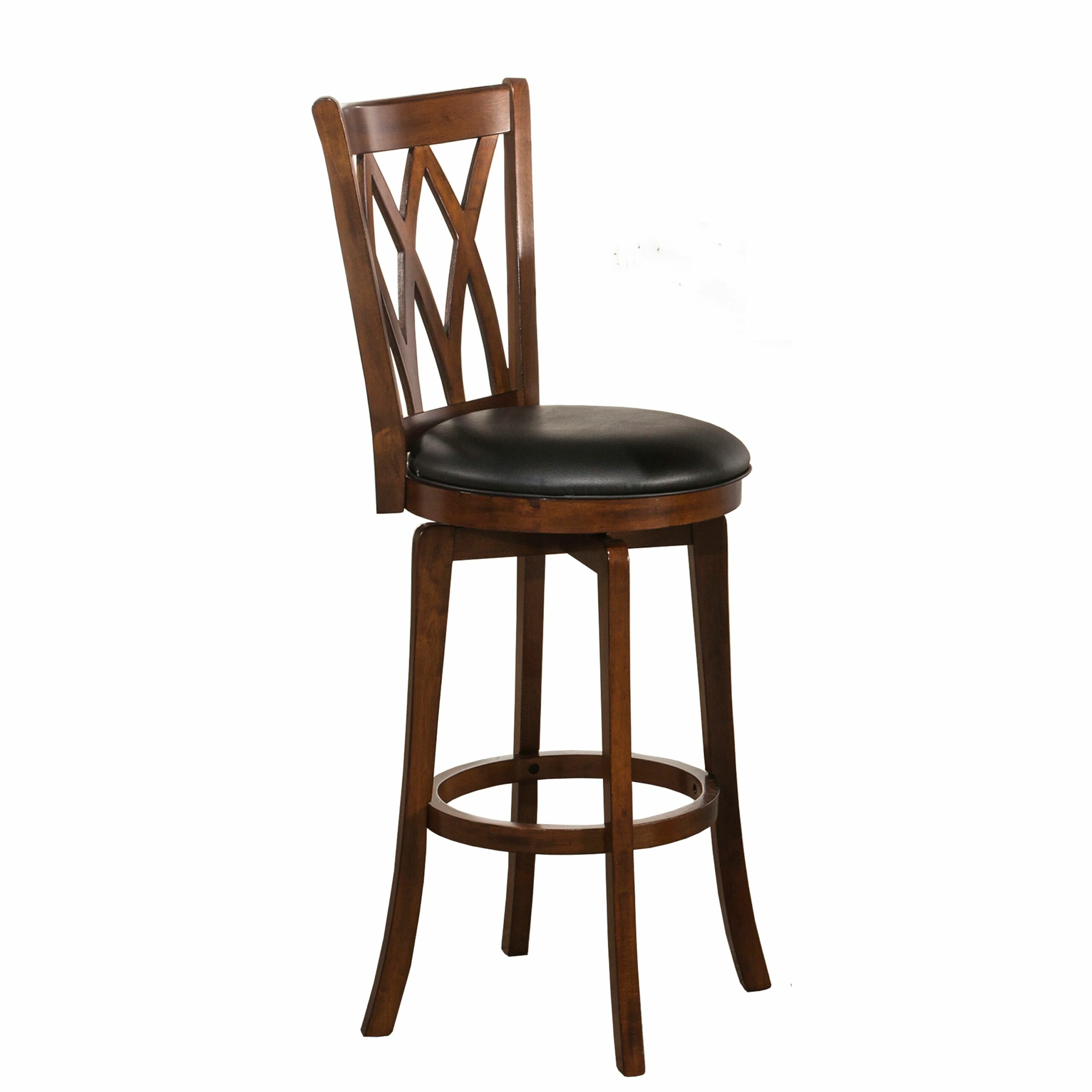 Hillsdale Mansfield 24″ Swivel Counter Stool in Antique Brown – GGMyHome