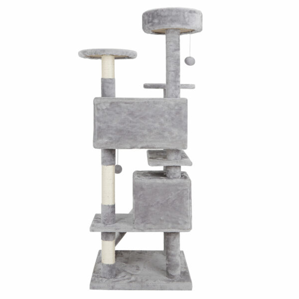 ZENSTYLE 53″ Cat Tree Scratching Post Condo Tower Pet Kitty Playhouse