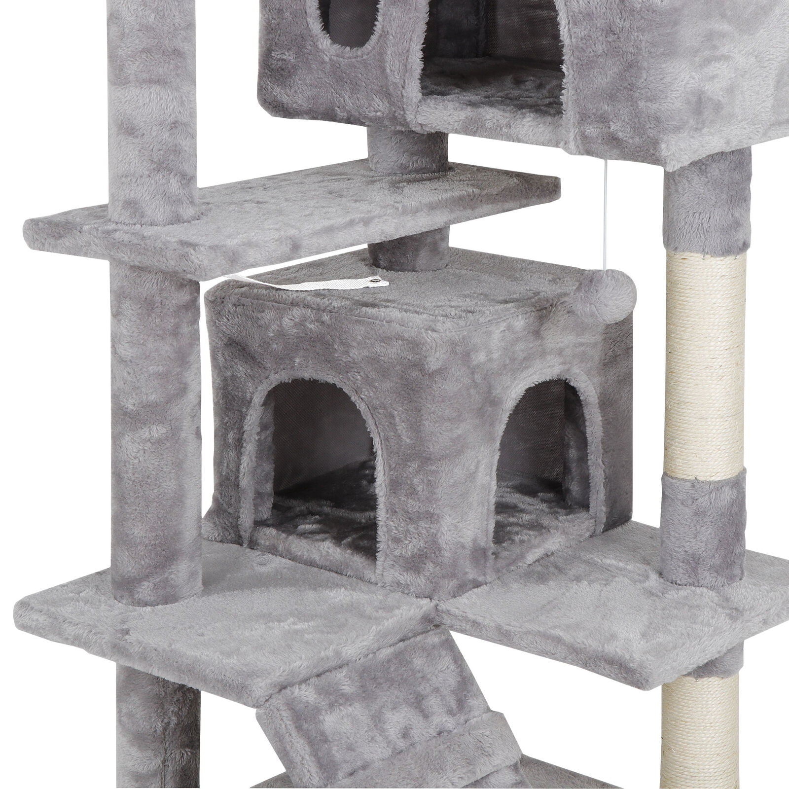ZENSTYLE 53″ Cat Tree Scratching Post Condo Tower Pet Kitty Playhouse